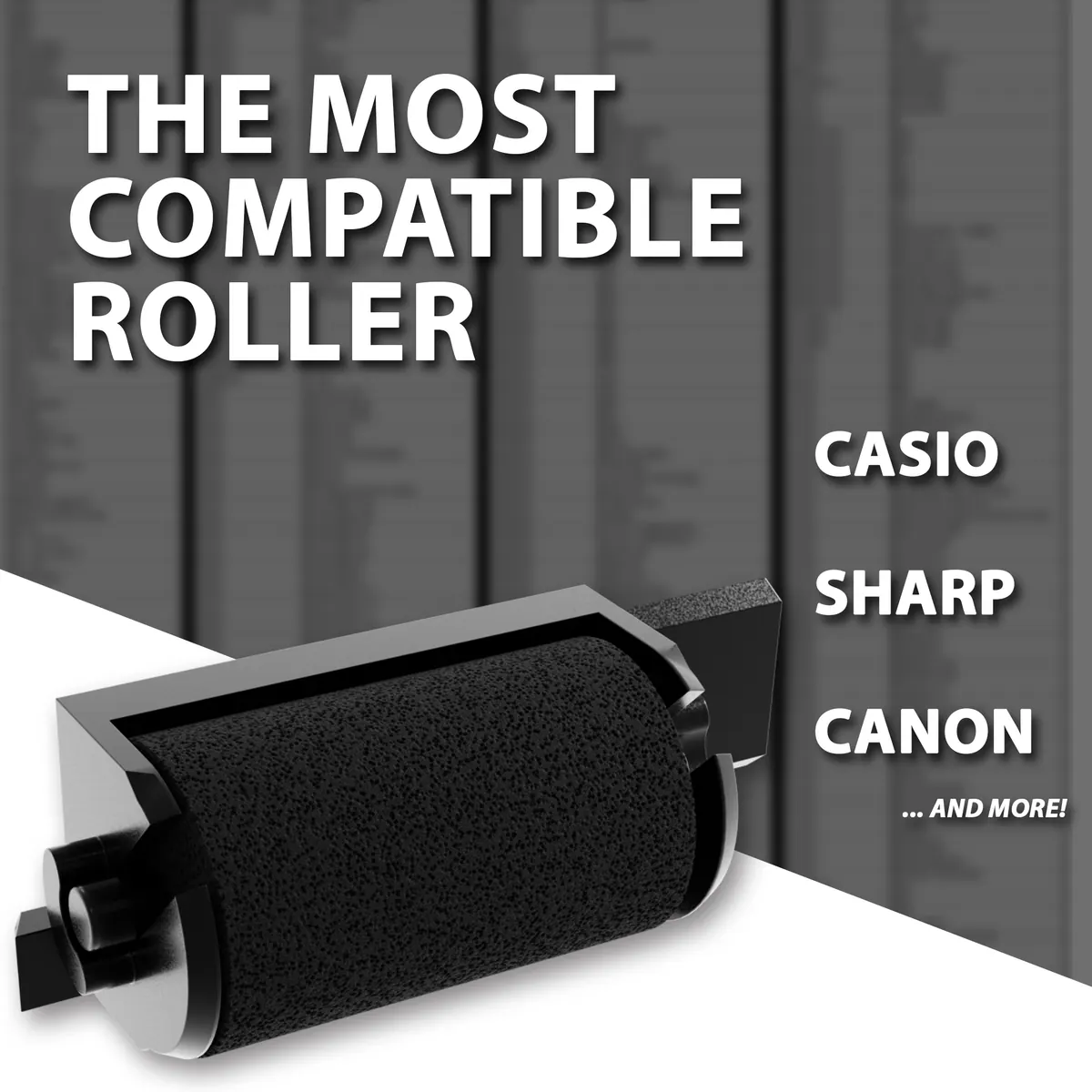 Inkvo IR40 Ink Roller, Black, 3 Pack product photo 2