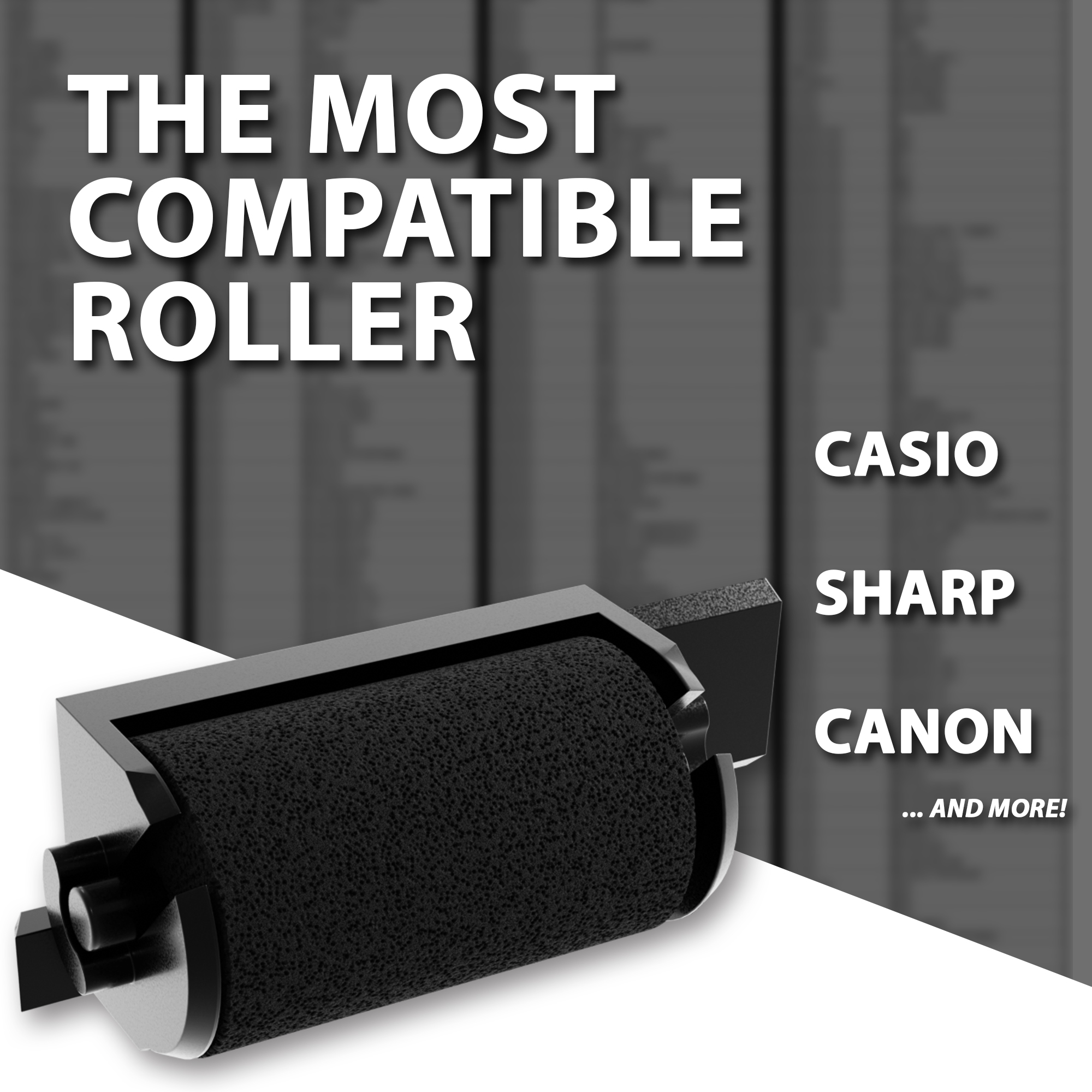 Inkvo IR40 Ink Roller, Black, 3 Pack product photo 2