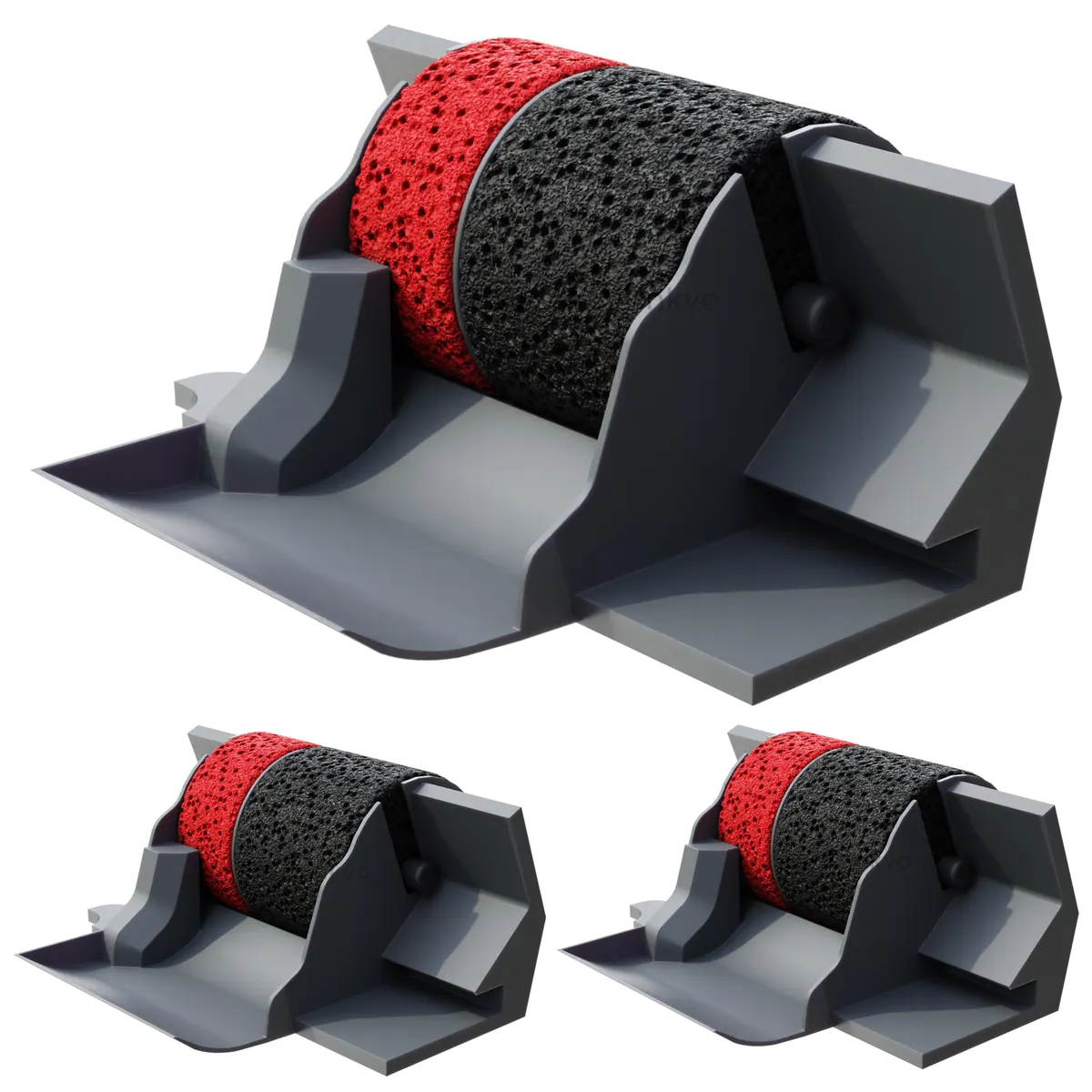 Inkvo IR40T Ink Roller, Red and Black, 3 Pack product photo 1