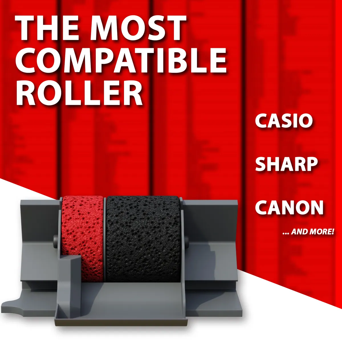 Inkvo IR40T Ink Roller, Red and Black, 6 Pack product photo 2