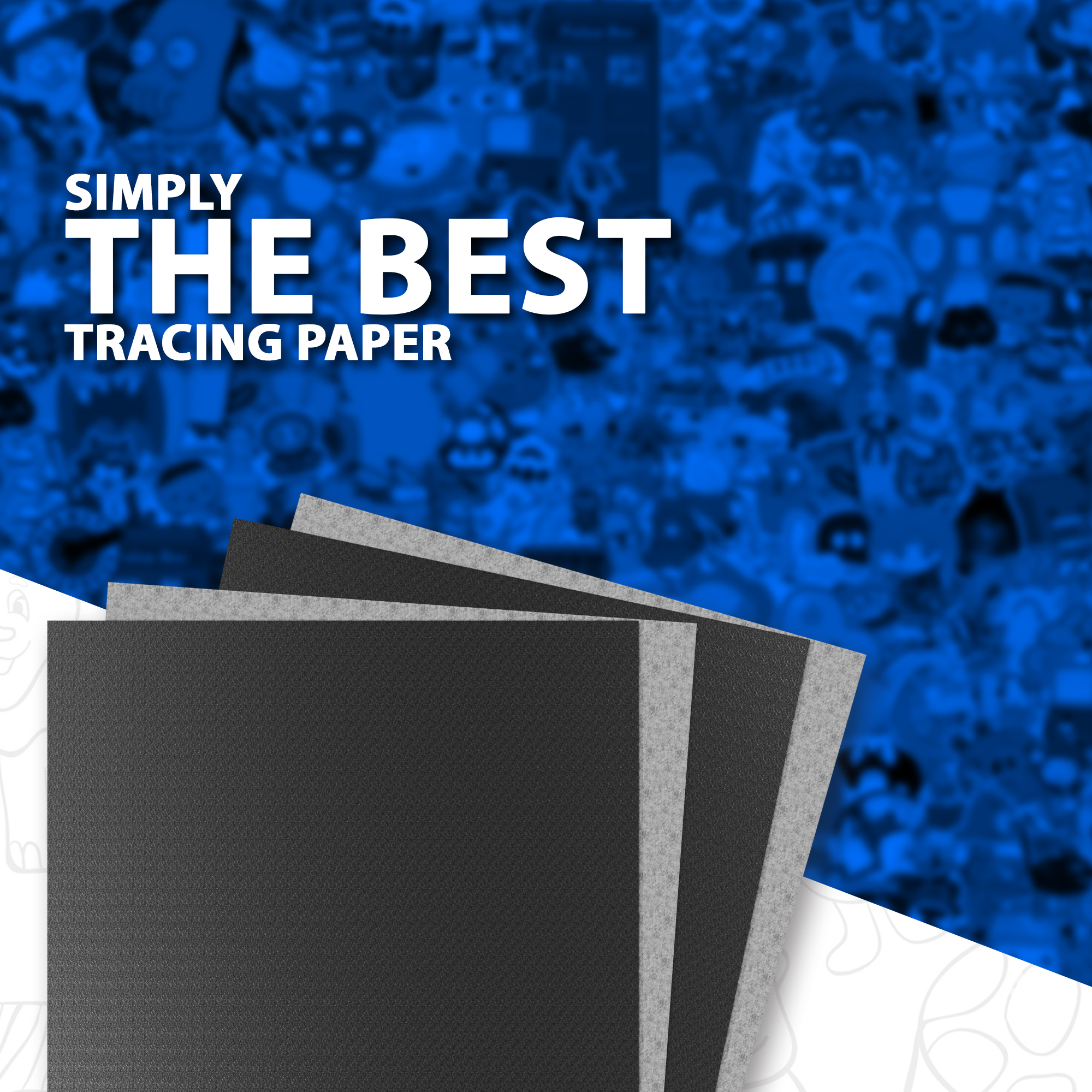 Inkvo Tracing Paper, Carbon, 50 Pack product photo 2