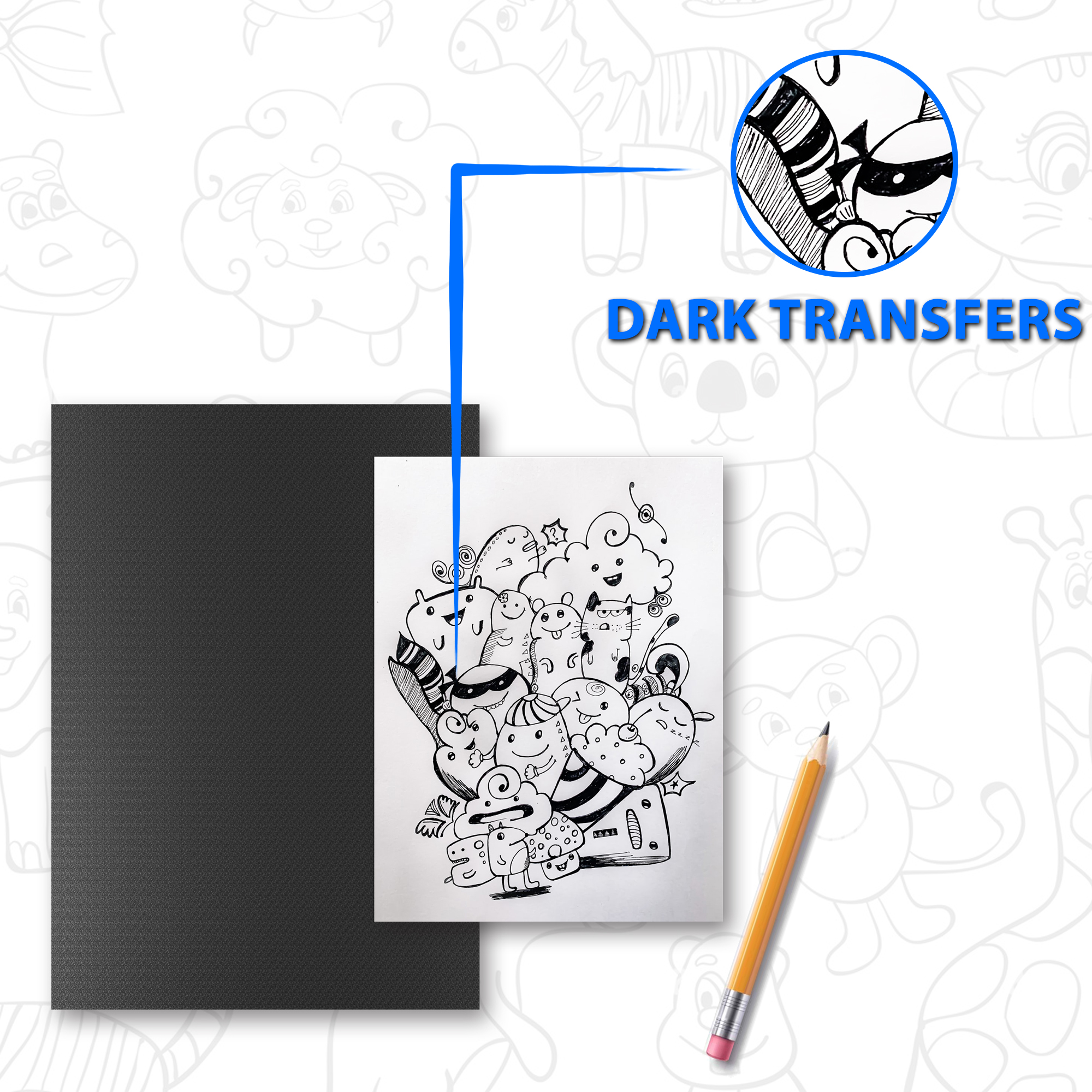 Inkvo Tracing Paper, Carbon, 50 Pack product photo 3