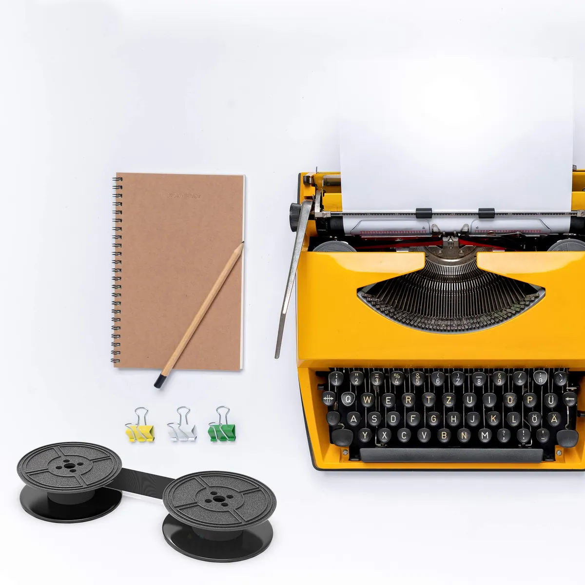 Inkvo Typewriter Ribbon, Twin Spool, Black, One Pack product photo 5