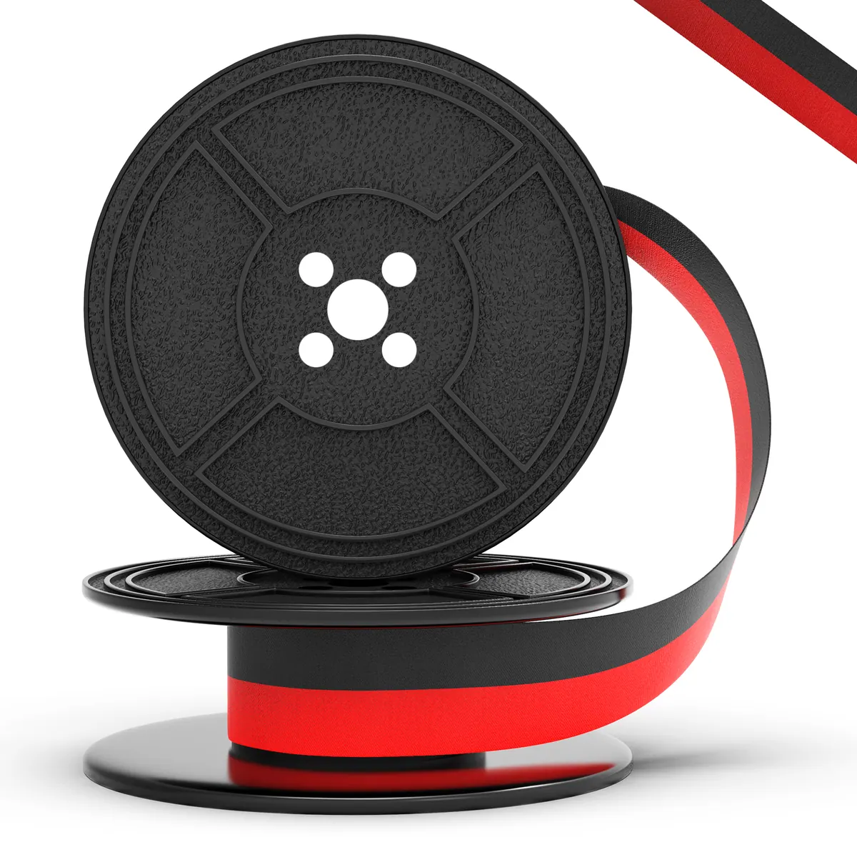 Inkvo Typewriter Ribbon, Twin Spool, Red and Black, One Pack product photo 1