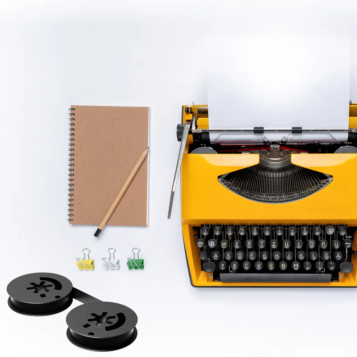 Inkvo Universal Typewriter Ribbon, Twin Spool, Black, One Pack product photo 5