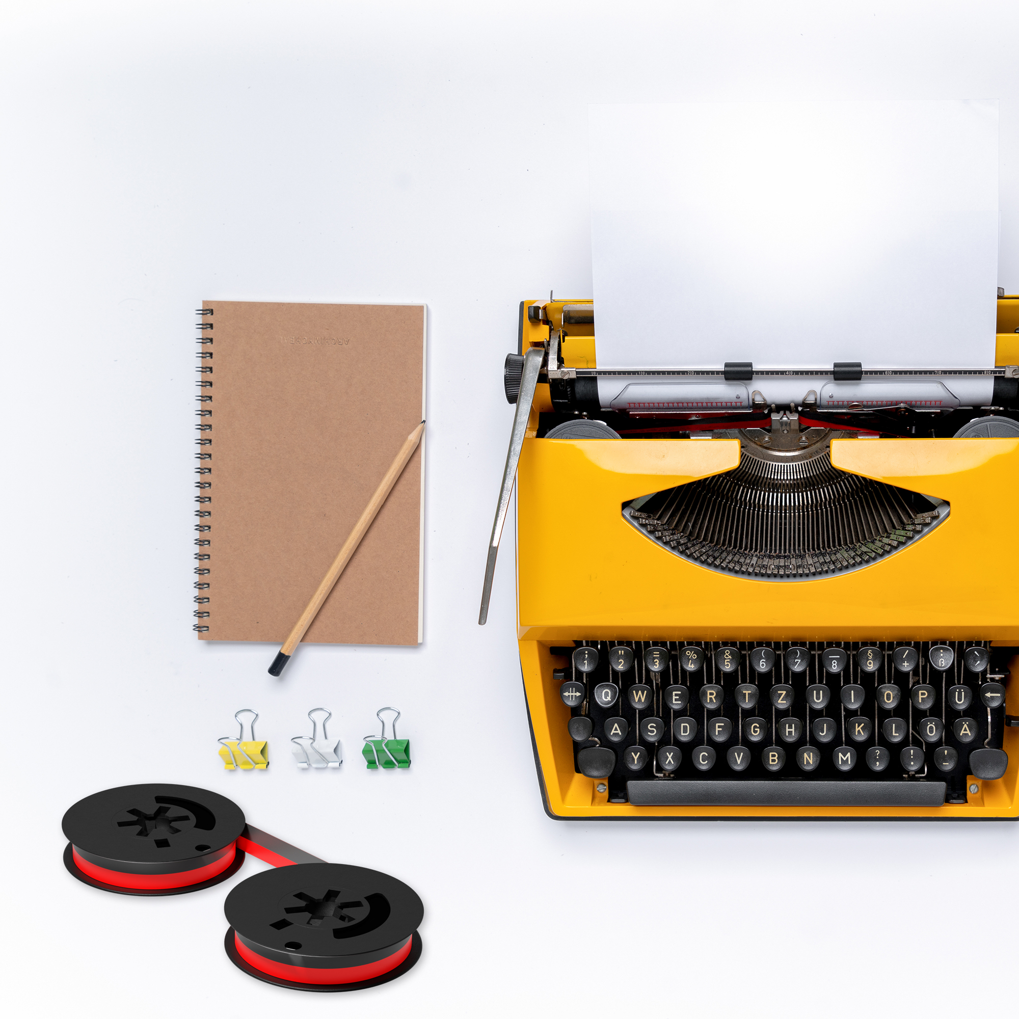 Inkvo Universal Typewriter Ribbon, Twin Spool, Red and Black, One Pack product photo 6