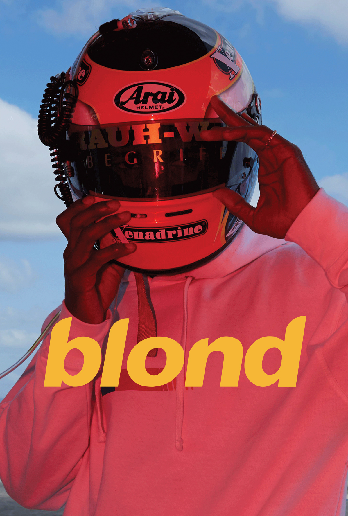 レア】 Frank Ocean Blond Helmet ポスター-